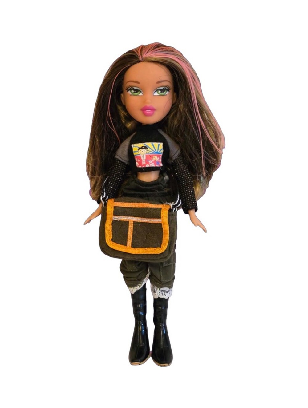 Bratz Tokyo A Go Go Jade 2004 Original Orange Messenger Bag Complete Outfit RARE